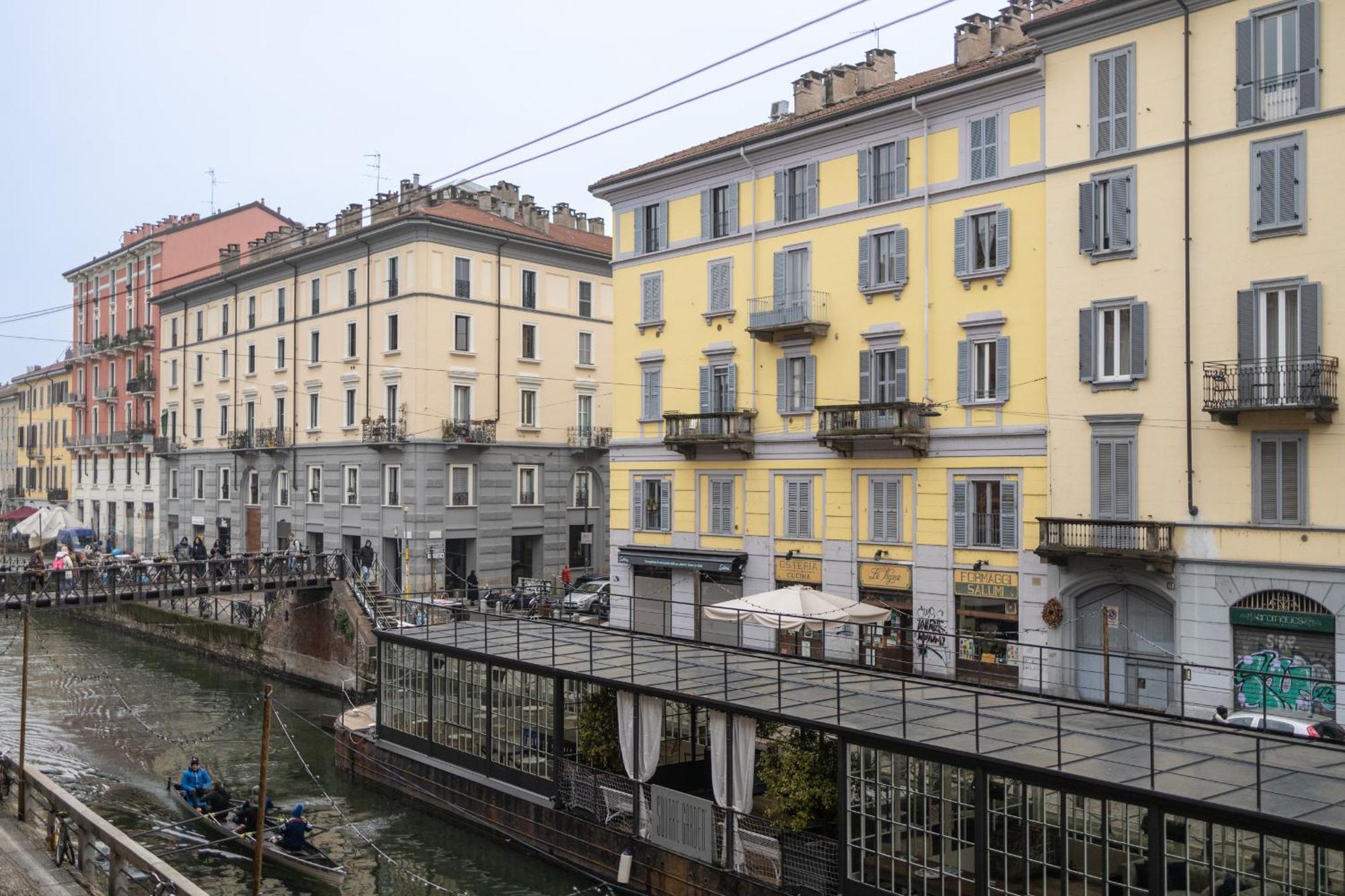 Navigli Dimora Storica Con Vista Sul Canale Milan Luaran gambar